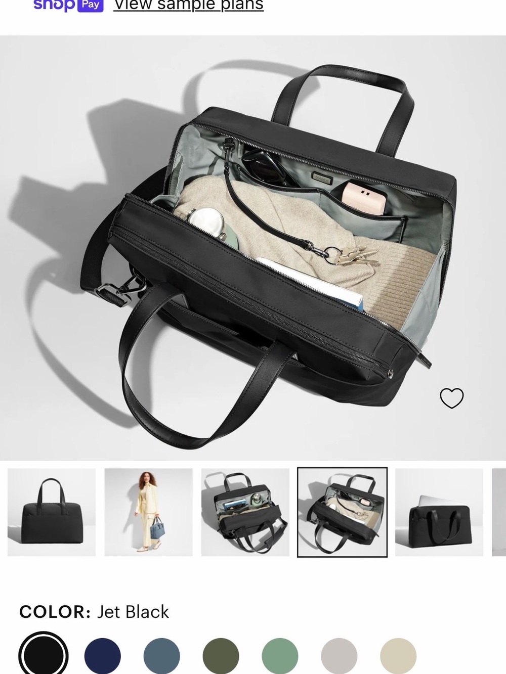 Away The Everywhere Bag – Jet Black – Used Once